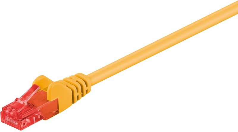 CAT 6 Patchkabel, U UTP, gelb
