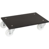 Kongamek Schwerlast- Rollwagen 600x400x140mm aus MDF, braun mit 4 Lenkrollen und 300kg Tragkraft