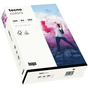 Multifunktionspapier tecno colors A4 160 g qm naturwei&#223; VE=250 Blatt