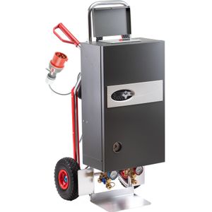 ASOSmobil 21e Plus Mobile Heizzentrale mit Estrich-Aufheizprogramm  Elektrische Bauheizung Notheizung mit Touchdisplay und Vollautomatischer Leistungsanpassung  21 kW &amp; 10,5 kW