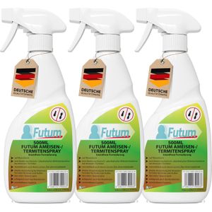 FUTUM 3x500ml biozidfreies Ameisenspray Termitenspray Ameisen bek&#228;mpfen abwehren Insektenspray
