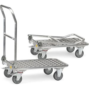 Fetra ESD Klappwagen Alurohrwagen Aluplattform 720x450mm Ladefl&#228;che