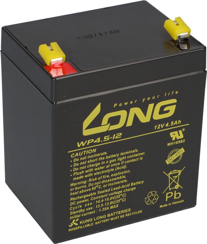 Bleiakku 12V 4,5Ah kompatibel Powerfit S312 4 S AGM VdS