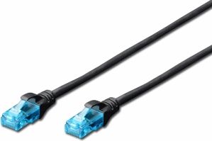 DIGITUS CAT 5e U-UTP Patchk. PVC AWG 26 7, 3 m, SW