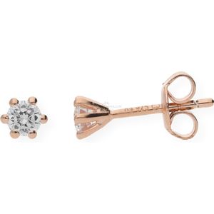 JuwelmaLux Ohrringe Silber mit Zirkonia Roségold plattiert JL10-06-0508