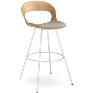 YOS B3 Lotus Design Barhocker | Tresenstuhl | Echtholz Furnier Eiche | mit Polster | auf Rechnung kaufen (Kopie)