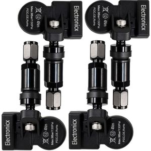 Reifendrucksensoren RDKS Sensoren Metallventil Schwarz f&#252;r Nissan Leaf Navara Patrol Terra Versa Renault Alaskan