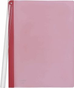 Klemmmappe A4 PP bis 40 Blatt transluzent rot
