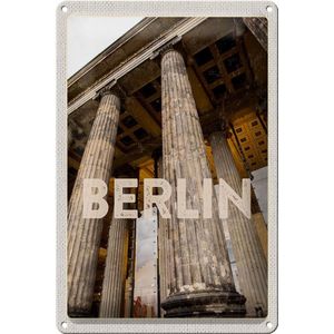 Blechschild Reise 20x30cm Berlin DE Brandenburger Tor