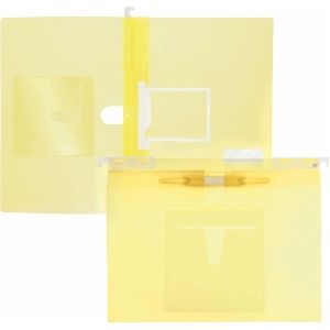 Multi-H&#228;ngehefter A4 PP U-Clip Heftzunge gelb transluzent