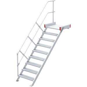 Euroline 511 Podesttreppe 45° 800mm Stufenbreite 9 Stufen