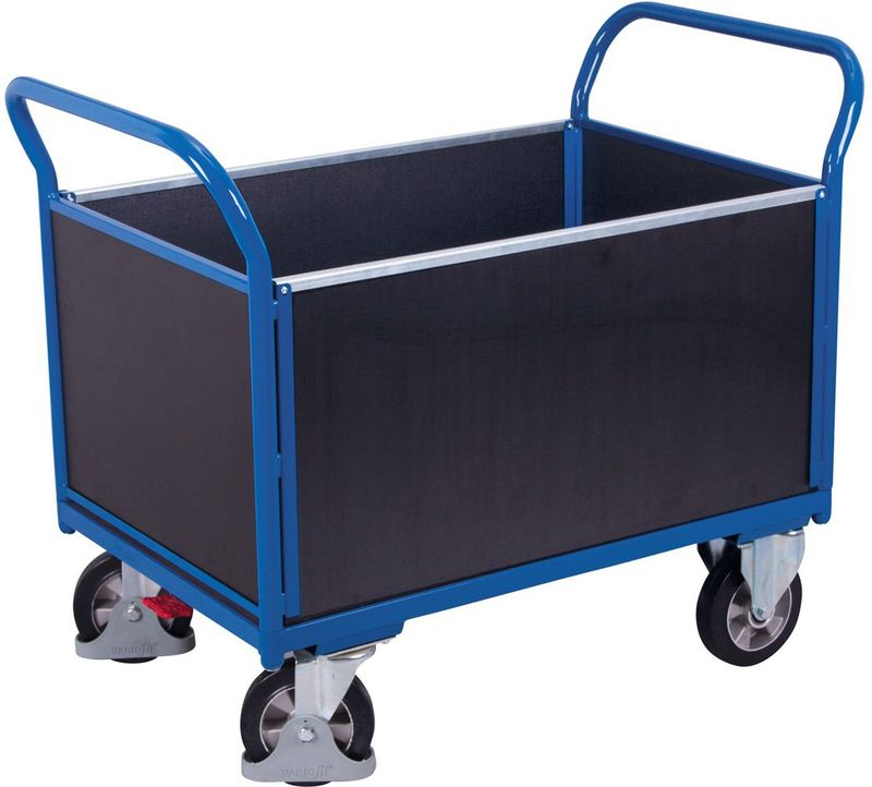 VARIOfit Vierwandwagen mit Siebdruckplatte 1000kg Tragkraft 1595x750mm