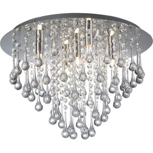 Deckenlampe CRIS 10.071.46.05.01 Ã46CM Chrom pol., klar mit Bes&#228;tzen