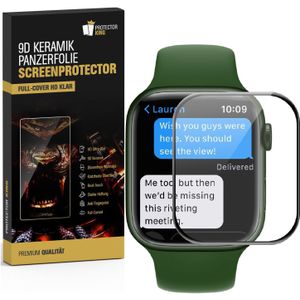 1x 9D Keramik-Glass f&#252;r Apple Watch Series 10 46 mm 3D KLAR Panzerfolie Displayschutz Schutzfolie Schutzglas Panzerglas Ceramic Screen-Protector