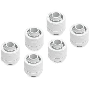 Alphacool Eiszapfen 16 10mm Anschraubt&#252;lle G1 4 - White Sixpack
