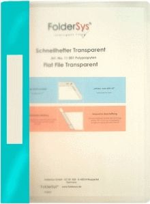 Sichthefter A4 PP transparent t&#252;rkis