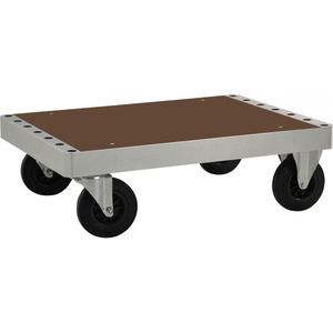 Kongamek Plattformwagen verzinkt 300mm hoch mit Ladefl&#228;che 940x700mm aus MDF ohne Bremse