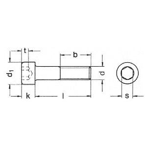 ISO 4762 A4 M 4 x 4