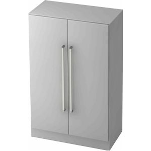 Schrank Solid 3OH BxTxH 80x42x127cm Griff CE Grau Grau
