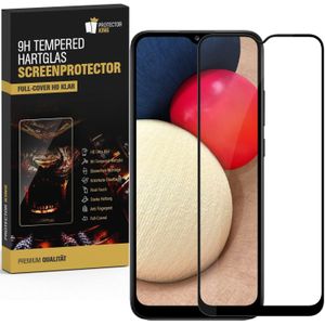 1x 9H Panzerglas f&#252;r Samsung Galaxy A02s FULL COVER Displayschutz Schutzglas Hartglas Schutzfolie Panzerfolie KLAR Tempered echtes Displayglas Glasfolie Displayfolie Folie Transparent