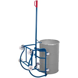 VARIOfit Fasskipper 250kg Traglast mit Hebelstange, Fassauflage mit 4 Kunststoffrollen