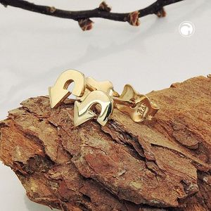 Ohrstecker Ohrring 6x5mm Pfeil gl&#228;nzend 9Kt GOLD