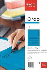 Organisationsmappe Ordo classico Papier A4 220x310 mm k&#246;nigsblau VE=10 St&#252;ck