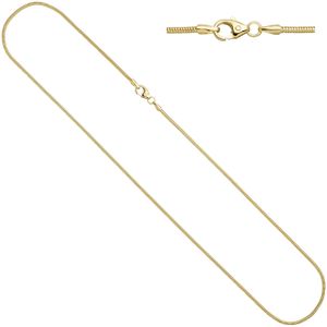 JOBO""26682""Schlangenkette 333 Gelbgold 1,4 mm 50 cm Gold Kette Halskette Goldkette