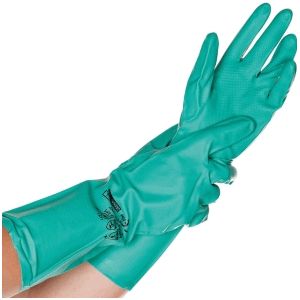 Chemikalienschutz-Handschuh Nitril Professional XXL 34cm gr&#252;n VE=12 Paar