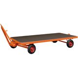 VARIOfit Industrieanh&#228;nger mit 1-Achs Drehschemellenkung und Vollgummibereifung, 5000kg Traglast 3000x1500x530mm