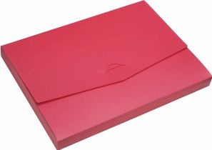 Dokumentenbox A4 PP 27mm vollfarbig rot