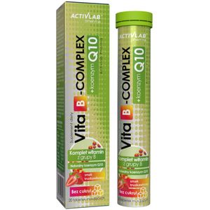 Activlab Pharma Vita B-Complex Coenzyme Q10 Effervescent Tablets - 20 Tablets