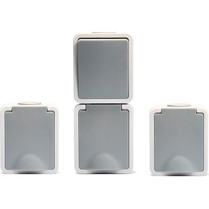 Feuchtraum Set McPower ''Fix Vorraum'', 3-teilig, IP54, Steckanschluss