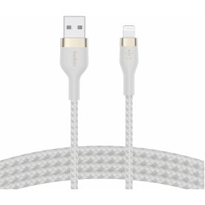 Belkin PRO Flex Lightning USB-A Kabel, Apple zert., 2m, wei&#223;
