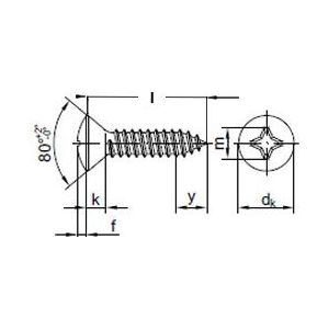 DIN 7983 A4 CZ 6,3 x 22