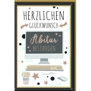 Abitur Gl&#252;ckwunschkarte mit Briefumschlag PC
