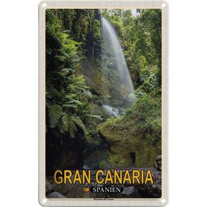 Blechschild 18x12 cm - Gran Canaria Spanien Barranco del Laurel