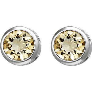 JOBO""52794""Ohrstecker 925 Sterling Silber 2 Citrine orange Ohrringe