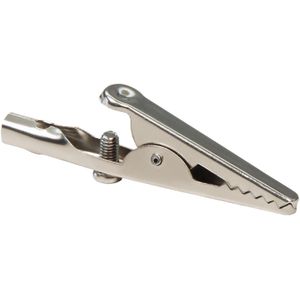 Krokodilklemme McPower, 51mm, unisoliert, mit Schraube
