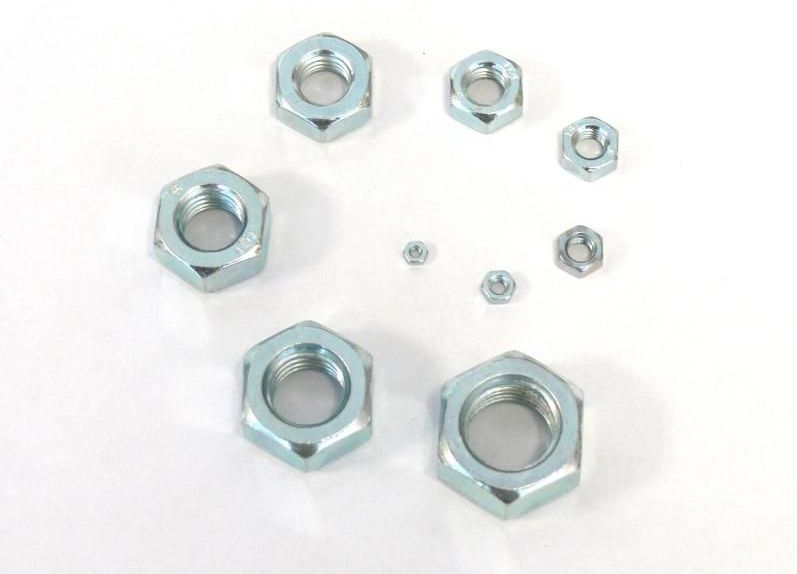 Sechskantmuttern M16 x 1,5 Feingewinde verzinkt , DIN 934-8