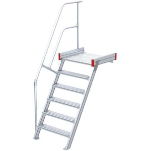 Euroline 511 Podesttreppe 60° 1000mm Stufenbreite 6 Stufen
