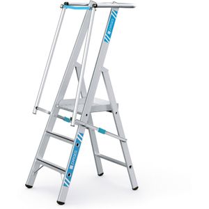 Zarges Stufenleiter ZAP Safemaster S mit gro&#223;er Plattform 3 Stufen