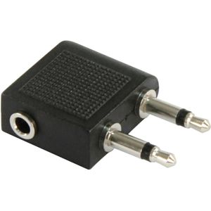 Audio-Adapter HOLLYWOOD, 1x 3,5 mm Stereo (Buchse) -> 2x 3,5 mm Mono (Stecker), Klinke