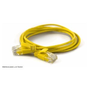 wantecWire Patchkabel CAT6A (rund 2,8mm) UTP gelb 1,50m
