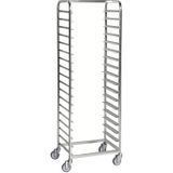 Kongamek Tablettwagen 600x440x1880mm verzinkt f&#252;r 18 Tabletts ohne Bremse