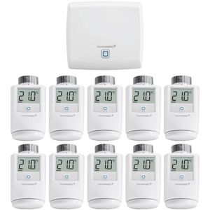 Homematic IP Smart Home Zentrale CCU3 + Heizk&#246;rperthermostat HmIP-eTRV-2 10er-Set Sparset