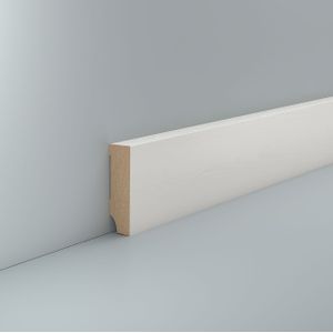 Sockelleiste Bludenz 16x58 wei&#223; MDF RAL 9010 Fu&#223;leiste Laminat