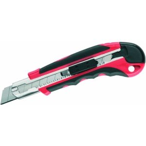Cutter Kunststoff 18 mmschwarz rot