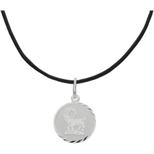 JuwelmaLux Sternzeichen Anh&#228;nger mit Lederkette 925 000 Sterling Silber Widder JL16-05-0501
