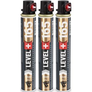 Gaskartusche LEVEL PLUS 165mm rot Ring RM165 - 3 Stk.